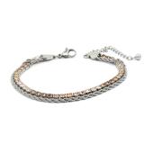 Armbånd, ombrè grey S