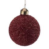 Rød glitter juelkule