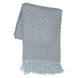 Pledd ZigZac 130x170cm blå