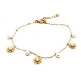 Armbånd med blomster og perler