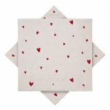 Serviett Hjerter