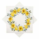 Serviett Påskeliljekrans