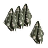 Tøyserviett Daisy 40x40cm 4-pk grønn