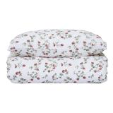 Sengesett krepp Strawberries 140x200 cm