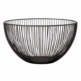 Kurv String Lea Sort 25 cm