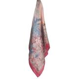 Skjerf Blomster 70x70 cm