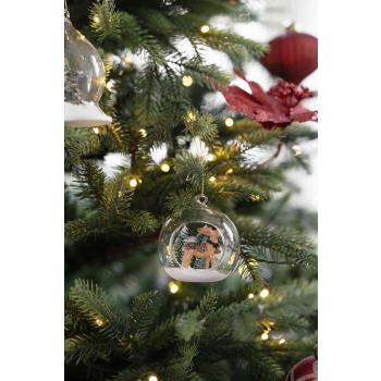 Julekule Reinsdyr glass i juletre