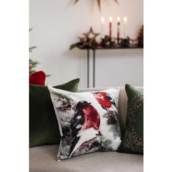 Putetrekk velur dompap skog i sofa med matchende putetrekk