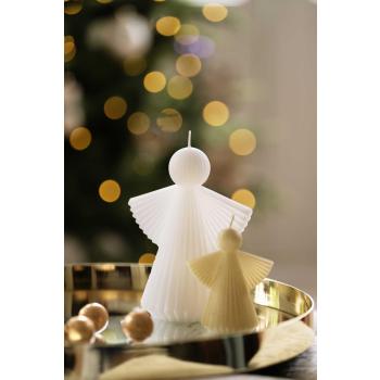 Dekorlys engel i to størrelser på lysfat