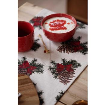 Christmas Reindeer skål rød på frokostbord