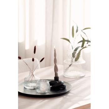 Lysfat Mangotre sort med vase og kronelysestake