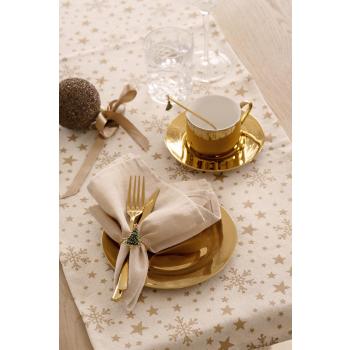 Dessert servering med asjett og kopp luksus på løper stjernestøv