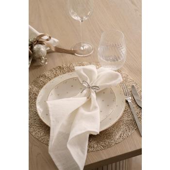 Kuvert med stjernehimmel servise på dekkebrikke golden