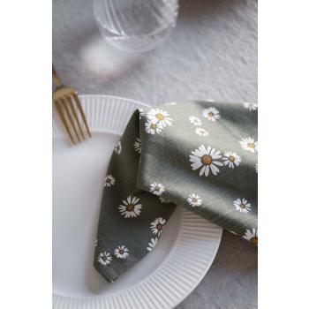 Tøyserviett Daisy på tallerken thilda