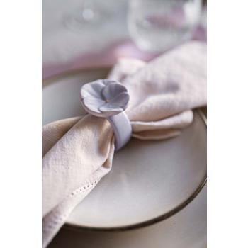 Serviettring Viola på asjett iben