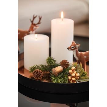 dekor på lysfat med dåhjort