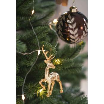 Hjort hengende gull på juletre
