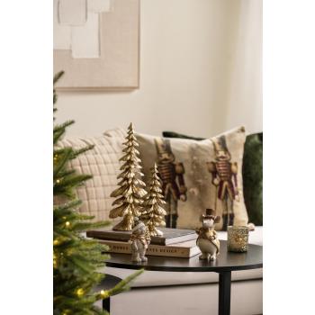 Dekortre wren og figur bjørn og mus på sofabord