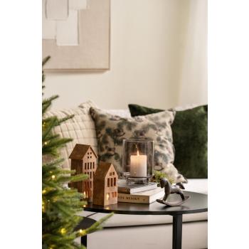 Kanelhus i to størrelser med lyslykt signe og gyngehest