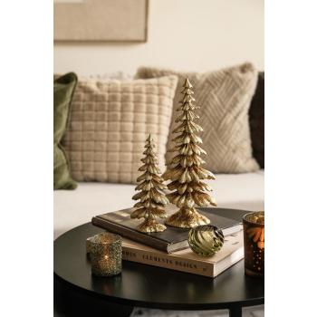 Dekortre Wren gull med telysholder linda og glitter