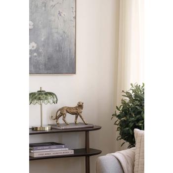 Konsollbord ethan med lampe heritage og dekorfigur leopard
