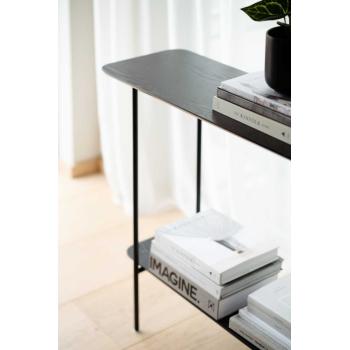 Nærbilde av konsollbord og buede kanter