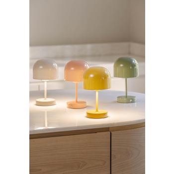 Samlebilde av Bordlampe Napoli oppladbar i fire forskjellige farger