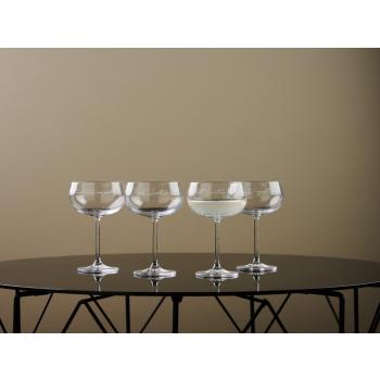 Lykketegning champagneglass med tekst på bord