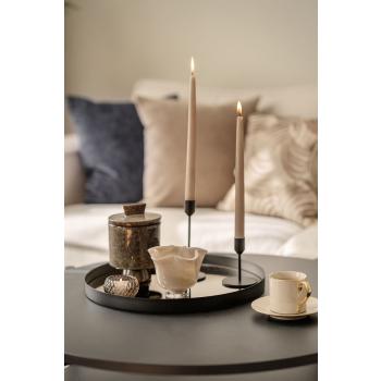 Lysfat med krukke, telysholdere og lysestaker