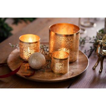 Telysholder Ylva i tre størrelser på lysfat