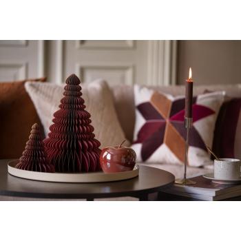 Papirtre Burgunder i to størrelser på lysfat