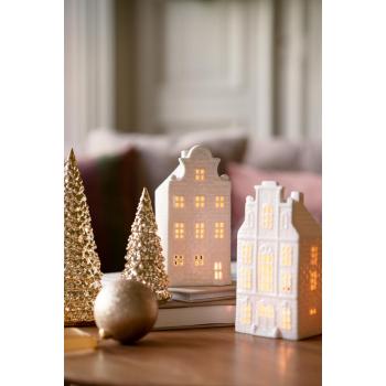 Lyshus Amsterdam i to størrelser på bord med dekortre