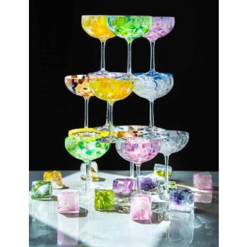 Swirl champangeglass