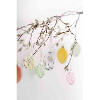 Glassegg tvist gul i gren gåsunger