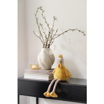 Gårunder med glasseggg på konsollbord med påskepynt