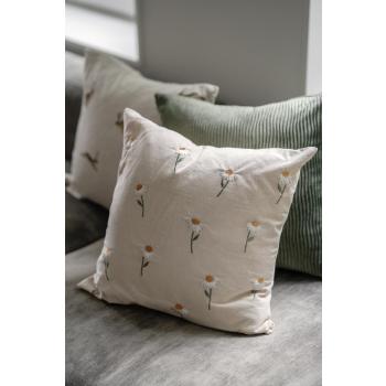 Putetrekk Margeritt i sofa med velurputetrekk