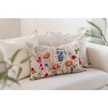 Pute med blomstereng motiv