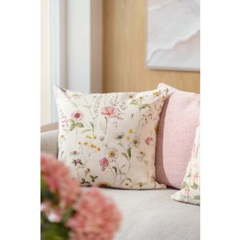 Putetrekk Blomsterbukett og cille i sofakrok