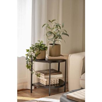 Potte Zen i to størrelser på sidebord med eføy og gren plante