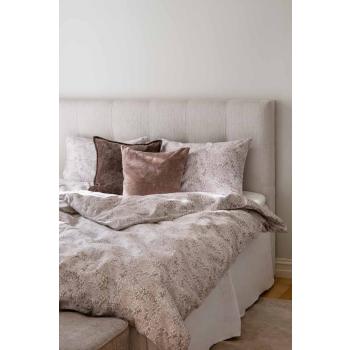 Seng redd opp med sengesett morris sateng i beige