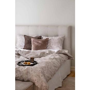 Seng redd opp med sengesett morris sateng i beige