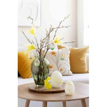 Glassegg Blomstereng i gren gåsunger i vase