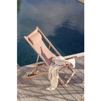 Strandhåndkle stripes på solstol frida