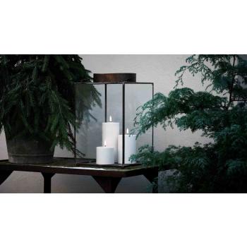 Lykt med hvite kubbelys fra uyuni