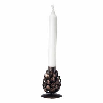 Lysestake Kongle 9 cm med kronelys
