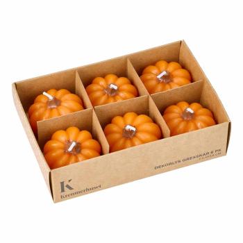 Dekorlys Gresskar 6 pk i eske