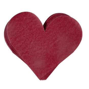 Serviett Hjerte rød