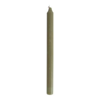 kronelys 27cm mosegrønn