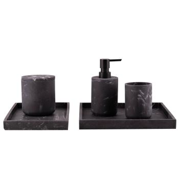 Baderomsserie i sort marmor