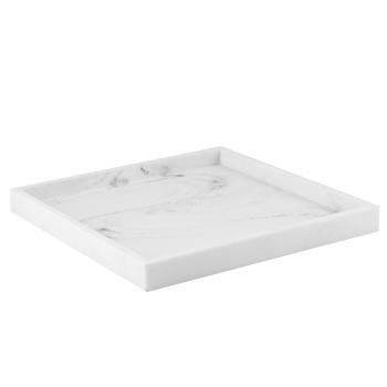 fat marmor hvit kvadratisk